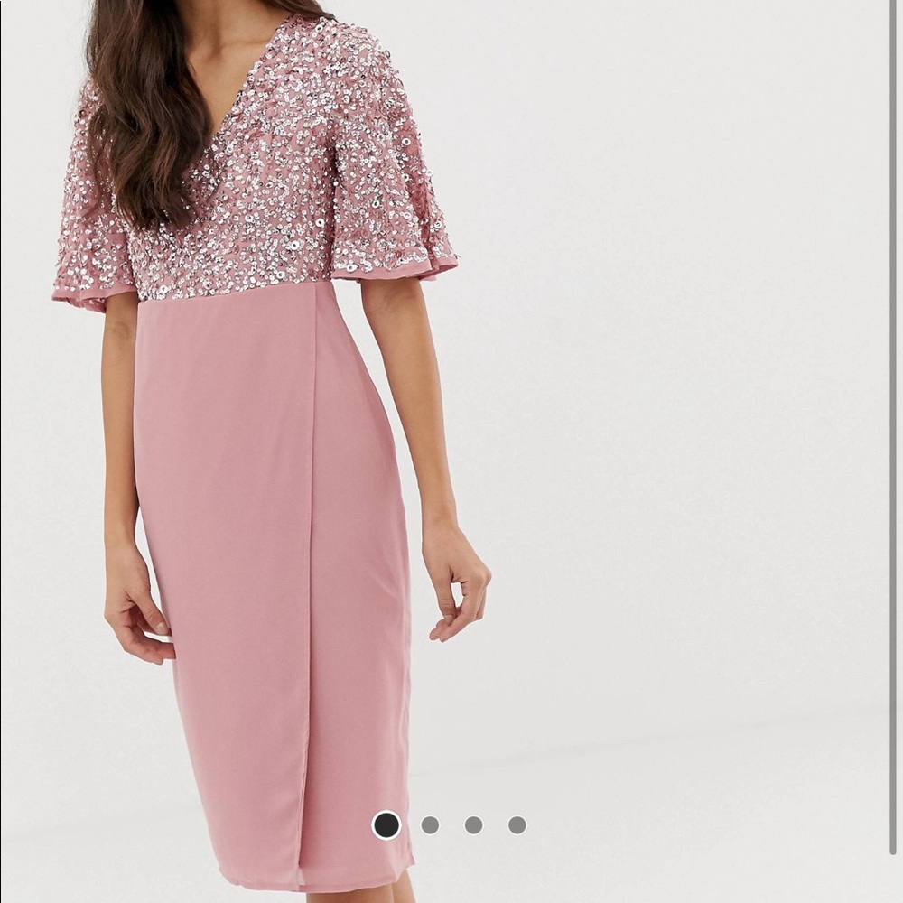ASOS Maya sequin wrap dress